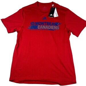 Adidas NHL Montreal Canadiens‎ T-Shirt Mens M Red Creator Tee Short Sleeve NWT